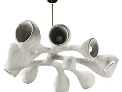 Fertility Form illuminated sculpture Low-poly 3D model