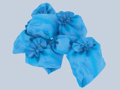 Textured Garbage Bags 1 3D model