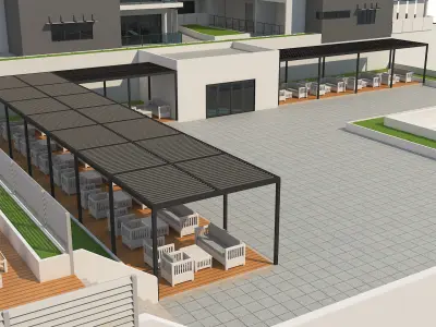 Hotel Building 1 3D model