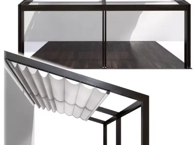 Pergola awnings for patios and porches awnings for patios and... 3D model