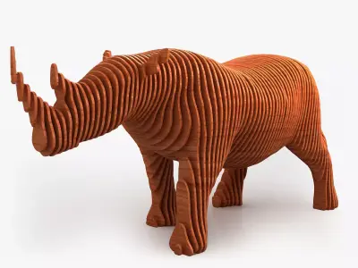Rhinoceros Parametric Model  3D model