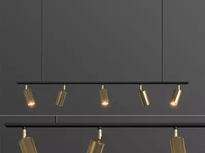 Lino Linear Spotlight Pendant Lampatron 3D model