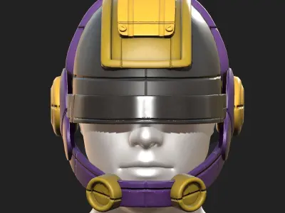 Helmet scifi military futuristic technology  Low-poly 3D model purchase
