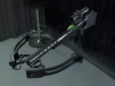 Crossbow on street 3D model