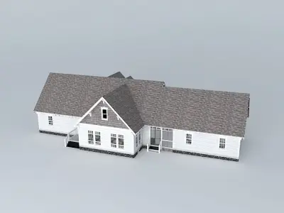Colonial Craftsman House Free 3D model