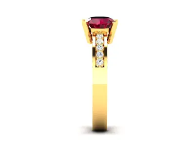 Women Ring  Render 3dm STL OBJ FBX Details 3D print model 196