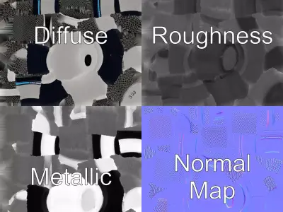 SonicLens Microphone Retro-Futuristic model pack Low-poly 3D model