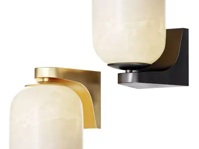 Amanda Bath Sconce Striated 3D model