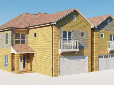 Brick House 4 3D model