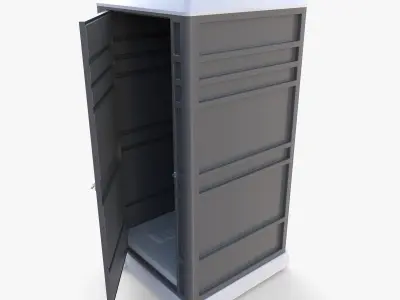 Portable toilet v4 3D model