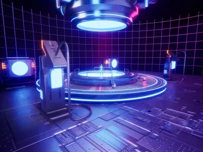 UE5 Sci-fi Lighting Studio 3D model
