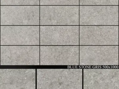 Grespania Coverlam Blue Stone Gris 500x1000 3D model