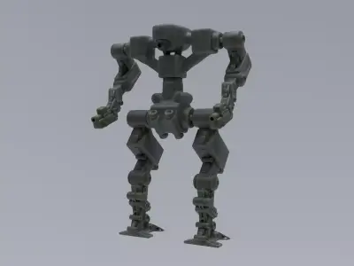 Mecha - Prototype 006 Low-poly 3D model