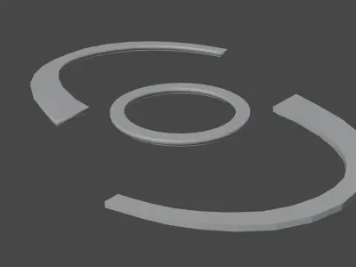 Ceiling Lamp LEDs Free low-poly 3D model