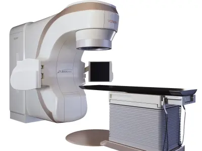 Varian Truebeam radiotherapy unit 3D model