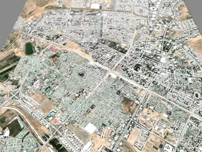 Cityscape Ashgabat Turkmenistan 3D model