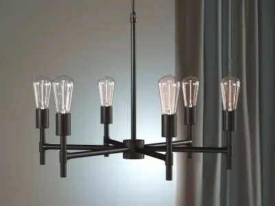 Industrial Chandelier 3D model