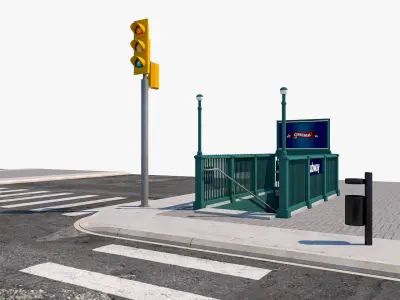Road Street Collection 3D model