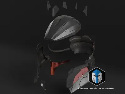 Moff Gideon Spartan Helmet - 3D Print Files 3D print model