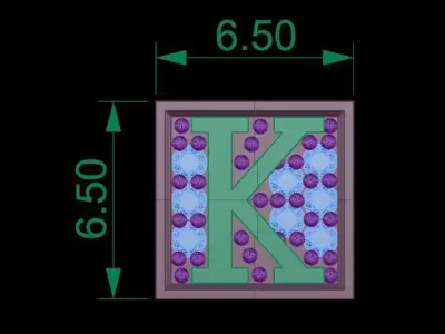 ALPHABET BRACELET  3D print model