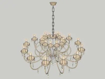 chandelier 13 3D model purchase