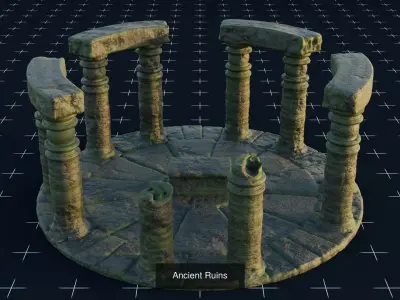 Ancient Ruins 3D Model Pack