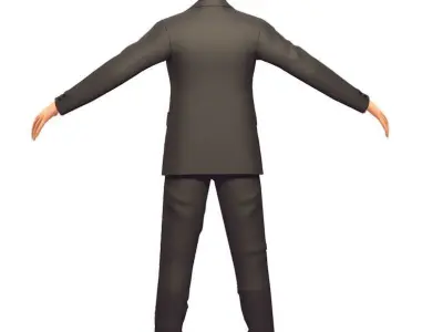 Cartoon High Poly Subdivision Avatar 009 Low-poly 3D model