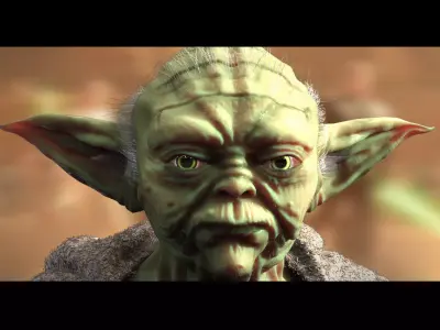 Yoda Bust Sculpt High Poly 3D model