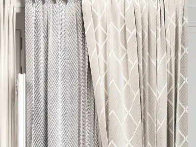 Curtain Set 487C 3D model