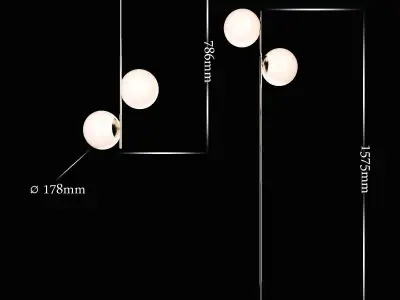 Stem Pendant and Stem Floor Lamp 3D model