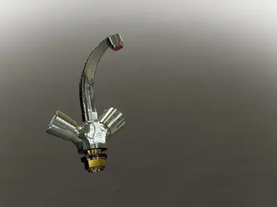 Water Tap Moving Basin Mixture 3d model 3D model