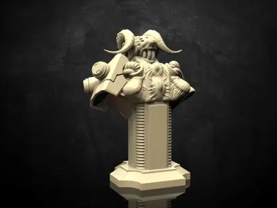 Cyber Incubus Bust 3D print model