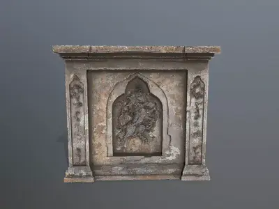 column Low-poly 3D model