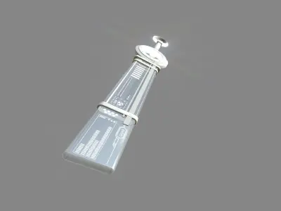 SciFi Sword A08 Full White - Character Design Fashion Low-poly 3D model