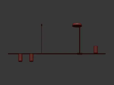 Tribes Linear Pendant 3D model