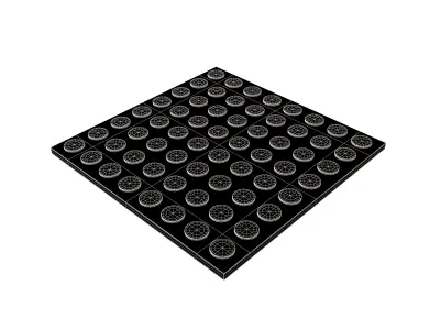 Blind Indicator Tactile Paving Tiles v1 005 Low-poly 3D model