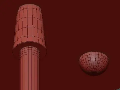 Globe Branching Glass Bubble Chandelier 3D model