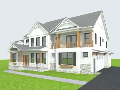 Cape Cod House 28 3D model