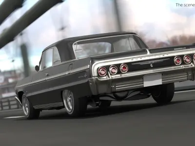  Chevrolet Impala 1964 Hydraulic Lowrider Vehicle Black 