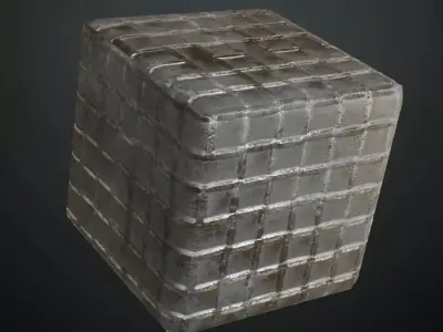 Diamond Metal Plate PBR Seamless Texture 2