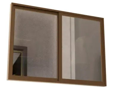Aluminum Sliding Window Medium 3D model