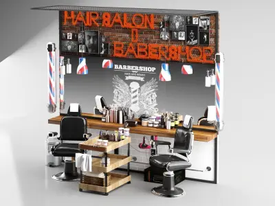 Barber Shoop 3D model