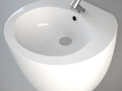 Standing Egg Pod wash-basin 3D model