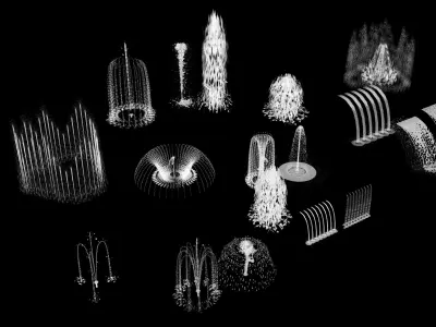 3D Model Waterfall fountain 3D model