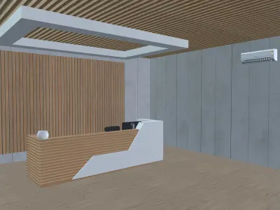 Reception area 3D model