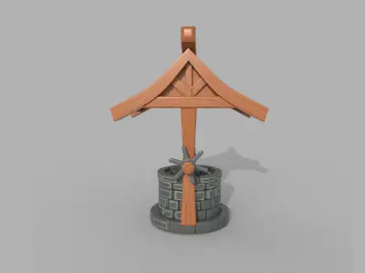 Stylized Water Well 3D model