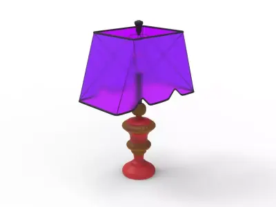 TableLamp lamp with shade 3D model