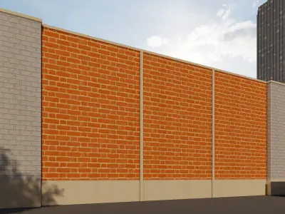 FireStation Building 02 Low-poly 3D model