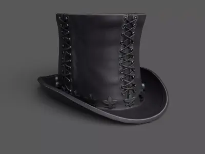 Hat human ver6 Low-poly 3D model