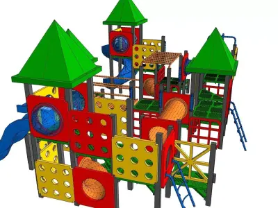 Childrens Playground Structure SketchUp Model 3D model